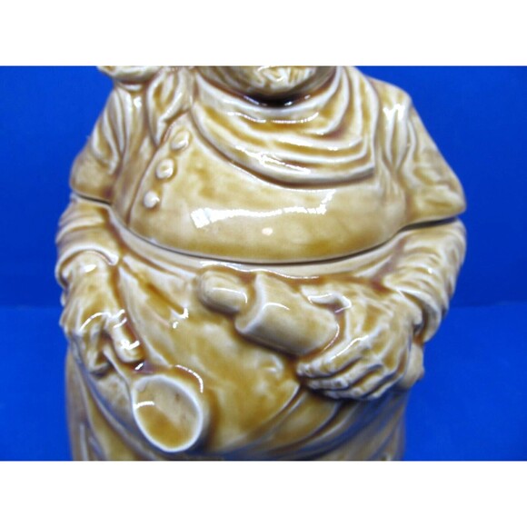 Sadler Vintage England 10" Ceramic Jolly Chef Flour Jar Canister - Picture 4 of 16